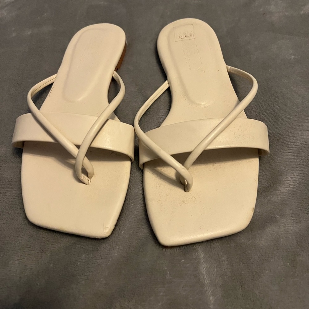 Cream color sandals